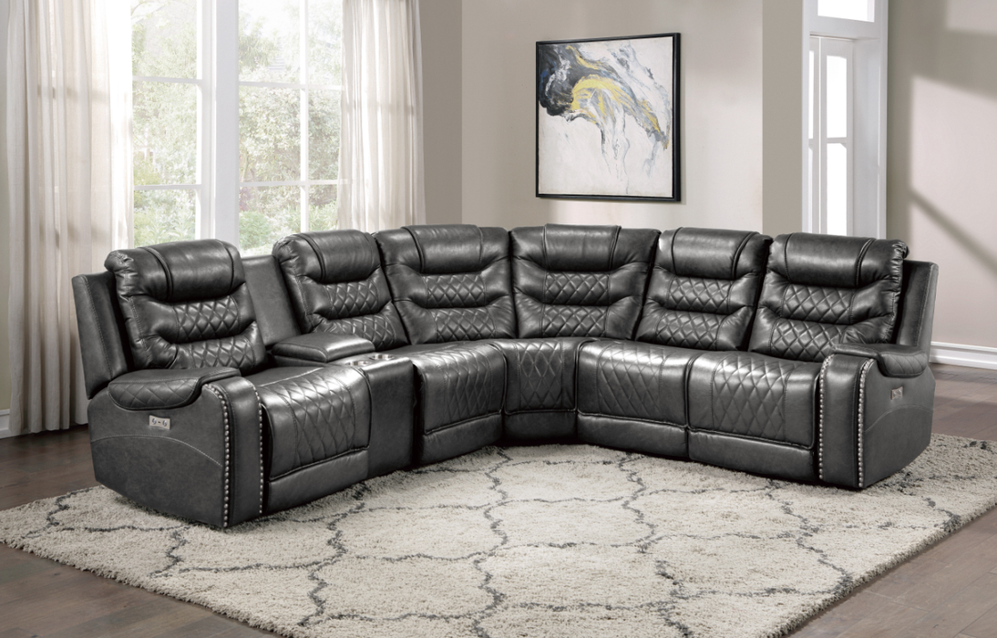 Putnam Armless Chair in Gray 9405GY-AC - VIP FURNITURE (NJ)