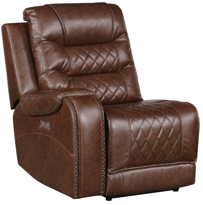 Putnam Power Left Side Reclining Chair with USB Port in Brown 9405BR-LRPW - VIP FURNITURE (NJ)
