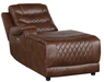 Putnam Power Left Side Reclining Chaise with USB Port in Brown 9405BR-LCPW - VIP FURNITURE (NJ)