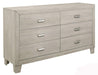Quinby 6 Drawer Dresser in Light Brown 1525-5 - VIP FURNITURE (NJ)
