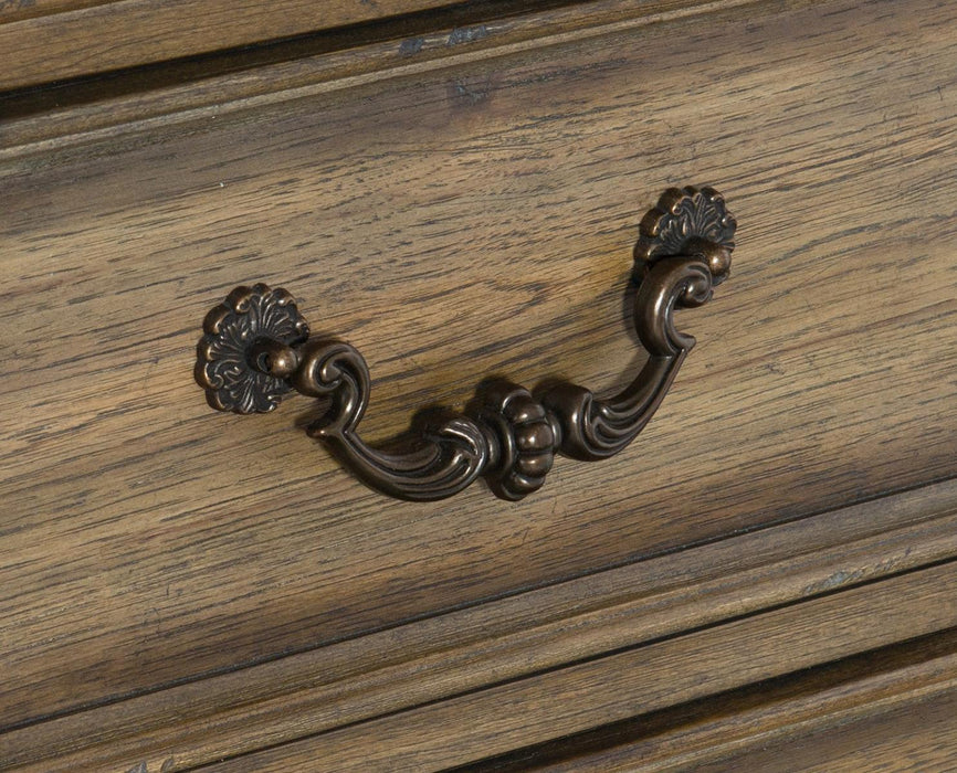 Rachelle 3 Drawer Nightstand in Weathered Pecan 1693-4 - VIP FURNITURE (NJ)