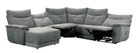 Tesoro Left Side Chaise in Dark Gray 9509DG-5L - VIP FURNITURE (NJ)