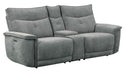 Tesoro Power Double Reclining Loveseat in Dark Gray 9509DG-2CNPWH* - VIP FURNITURE (NJ)
