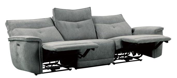 Tesoro Power Double Reclining Sofa w/ Power Headrests in Dark Gray 9509DG-3PWH* - VIP FURNITURE (NJ)