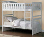 Galen Twin/Twin Bunk Bed in White B2053W-1* - VIP FURNITURE (NJ)