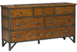 Holverson Dresser in Rustic Brown & Gunmetal 1715-5 - VIP FURNITURE (NJ)