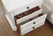 Laurelin 3 Drawer Nightstand in White 1714W-4 - VIP FURNITURE (NJ)