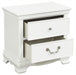 Lucida 2 Drawer Nightstand in White 2039W-4 - VIP FURNITURE (NJ)