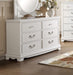 Lucida 6 Drawer Dresser in White 2039W-5 - VIP FURNITURE (NJ)