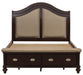 Marston Queen Sleigh Storage Bed in Dark Cherry 2615DC-1 - VIP FURNITURE (NJ)