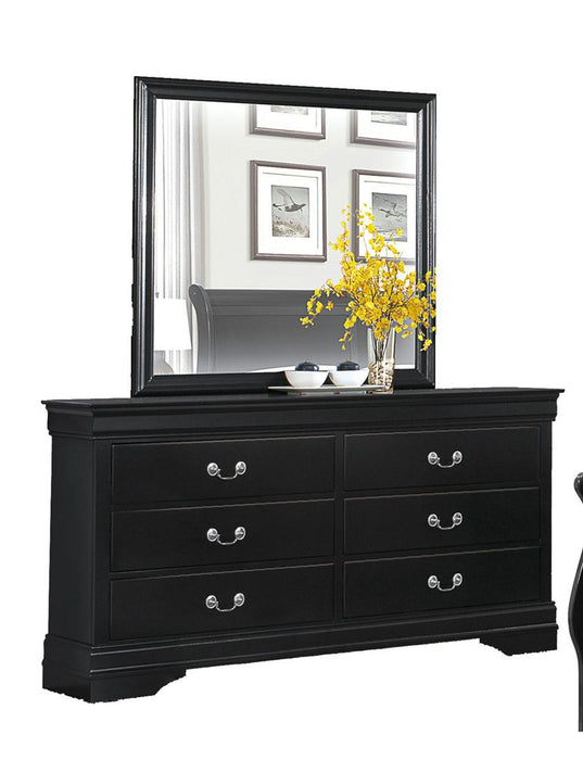 Mayville 6 Drawer Dresser in Black 2147BK-5 - VIP FURNITURE (NJ)