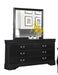 Mayville Mirror in Black 2147BK-6 - VIP FURNITURE (NJ)