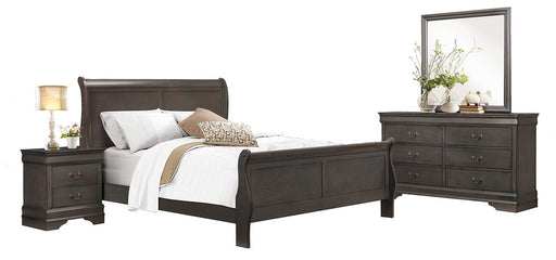 Mayville Queen Sleigh Bed in Gray 2147SG-1 - VIP FURNITURE (NJ)