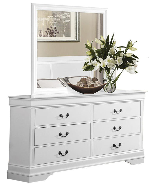 Mayville 6 Drawer Dresser in White 2147W-5 - VIP FURNITURE (NJ)