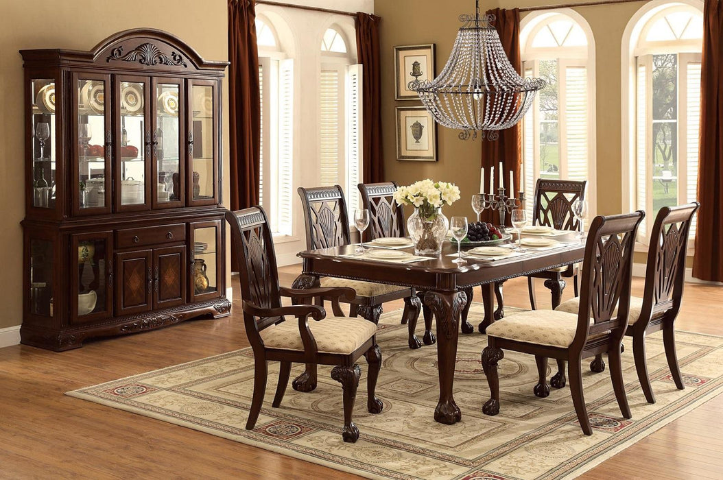 Norwich Dining Table in Dark Cherry 5055-82 - VIP FURNITURE (NJ)