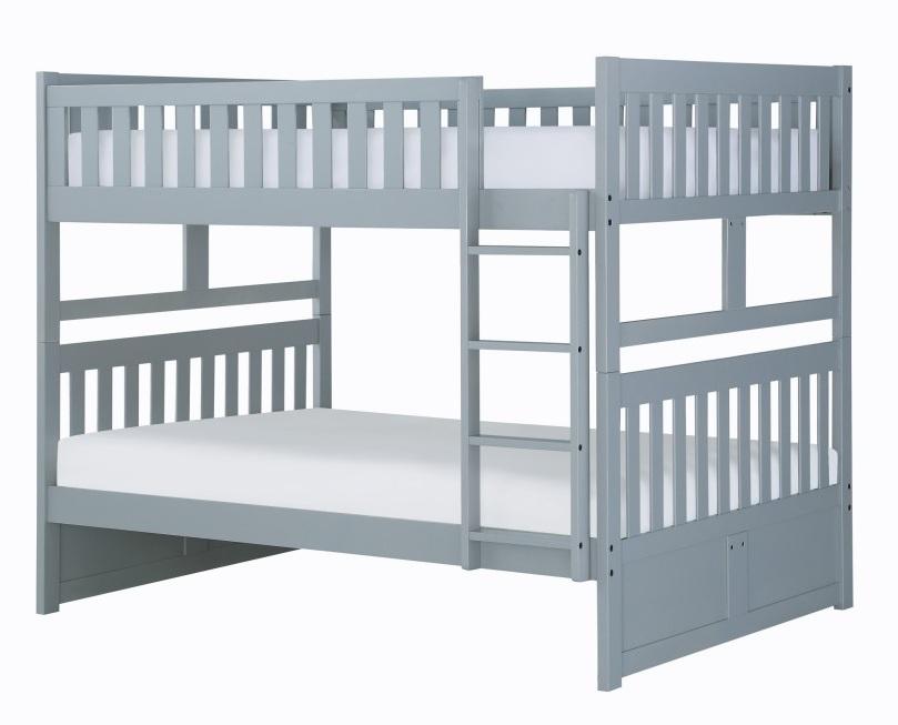 Orion Full/Full Bunk Bed in Gray B2063FF-1* - VIP FURNITURE (NJ)