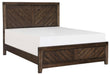 Parnell Queen Panel Bed in Rustic Cherry 1648-1* - VIP FURNITURE (NJ)
