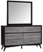 Raku Mirror in Gray 1711-6 - VIP FURNITURE (NJ)