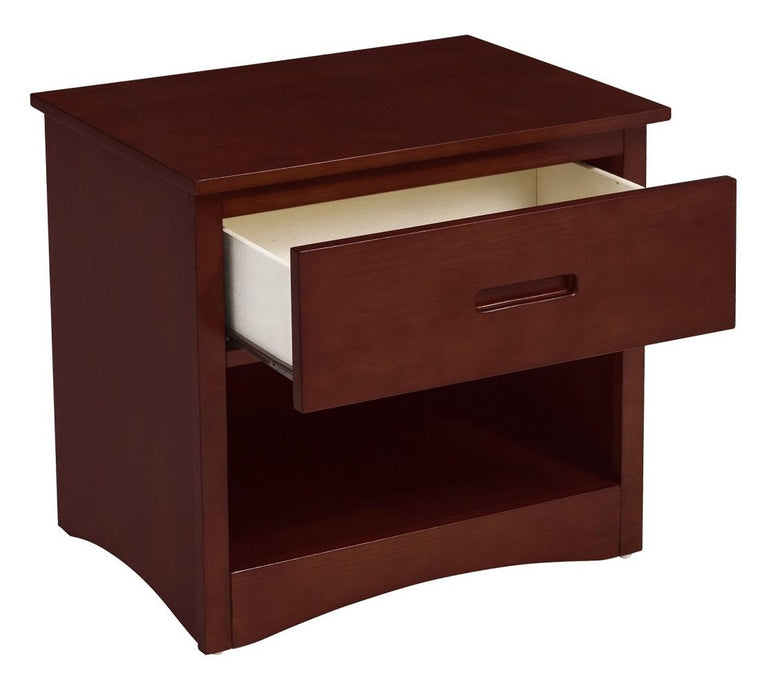 Rowe 1 Drawer Night Stand in Dark Cherry B2013DC-4 - VIP FURNITURE (NJ)