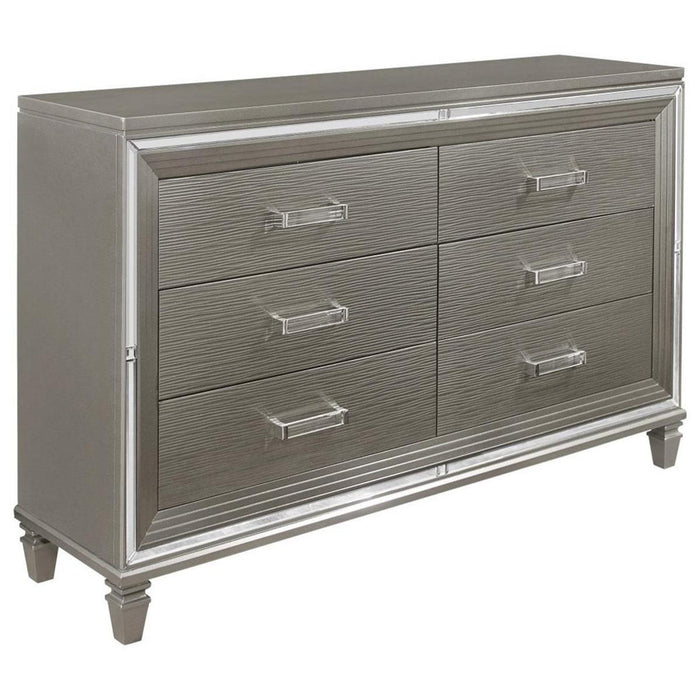 Tamsin Dresser in Silver Grey Metallic 1616-5 - VIP FURNITURE (NJ)