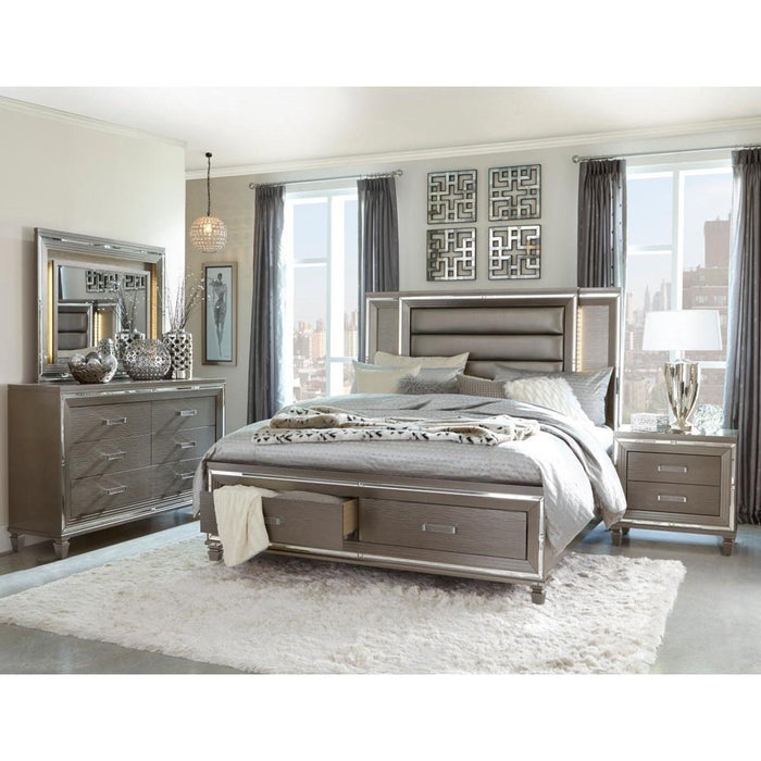 Tamsin Chest in Silver Grey Metallic 1616-9 - VIP FURNITURE (NJ)