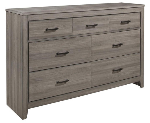 Waldorf 7 Drawer Dresser in Dark Gray 1902-5 - VIP FURNITURE (NJ)