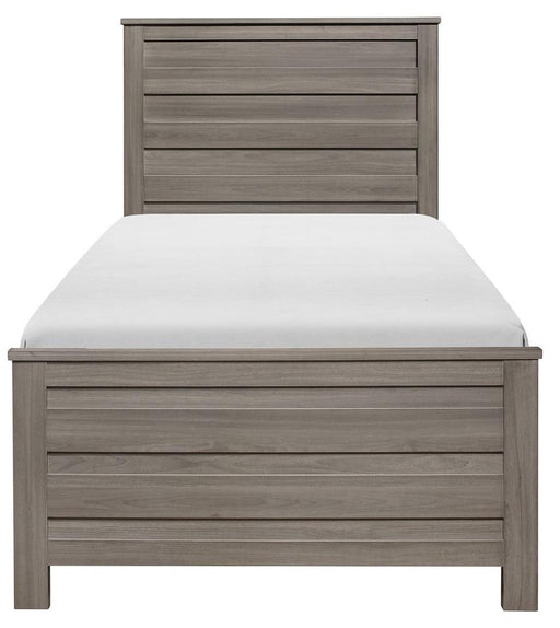 Waldorf Twin Panel Bed in Dark Gray 1902T-1* - VIP FURNITURE (NJ)