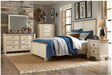 Weaver King Panel Bed in Antique White 1626K-1EK* - VIP FURNITURE (NJ)