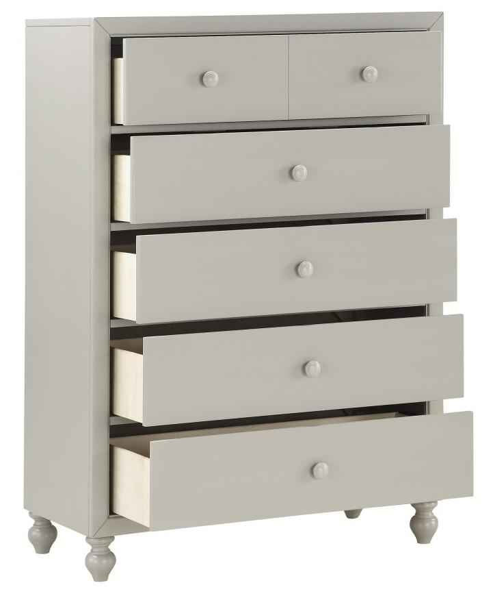 Wellsummer 5 Drawer Chest in Gray 1803GY-9