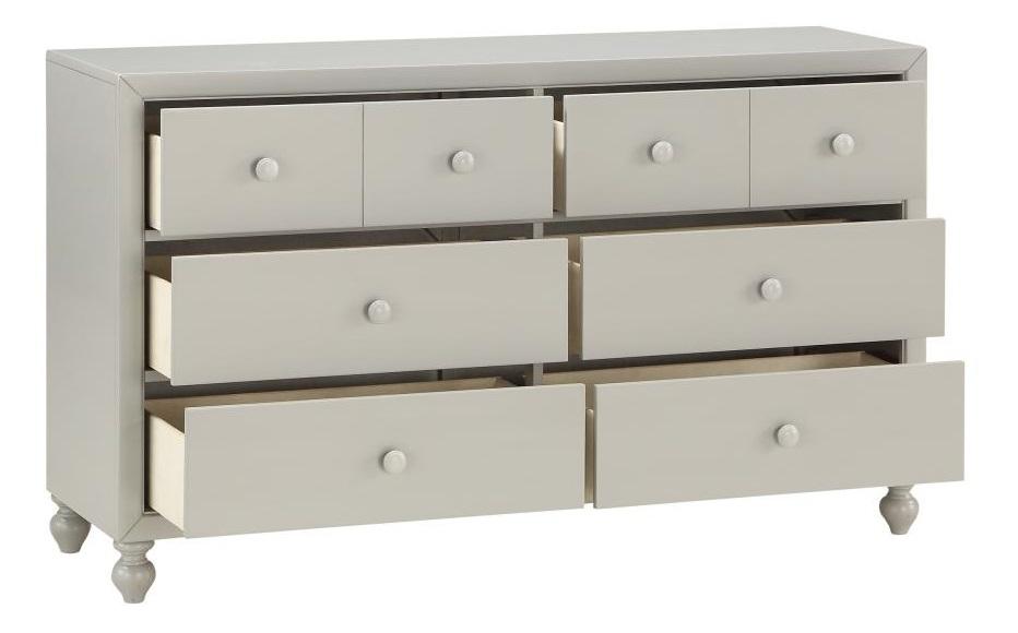 Wellsummer 6 Drawer Dresser in Gray 1803GY-5 - VIP FURNITURE (NJ)