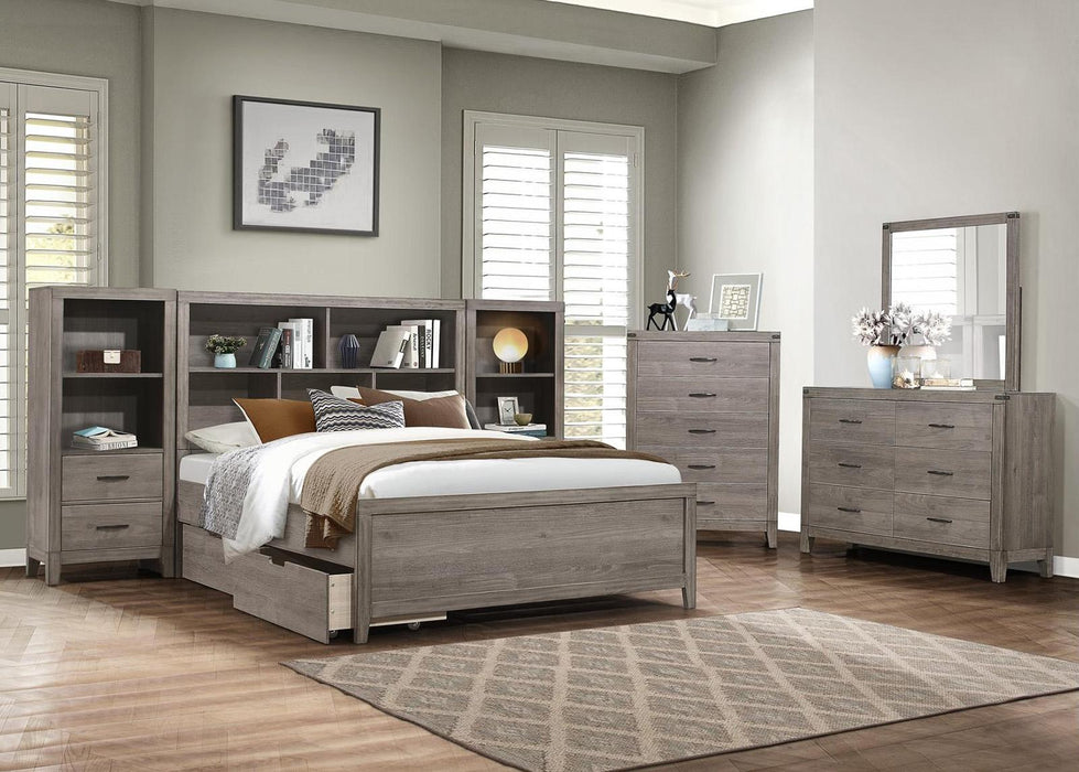 Woodrow Full Platform Bed in Gray 2042NBF-1* - VIP FURNITURE (NJ)