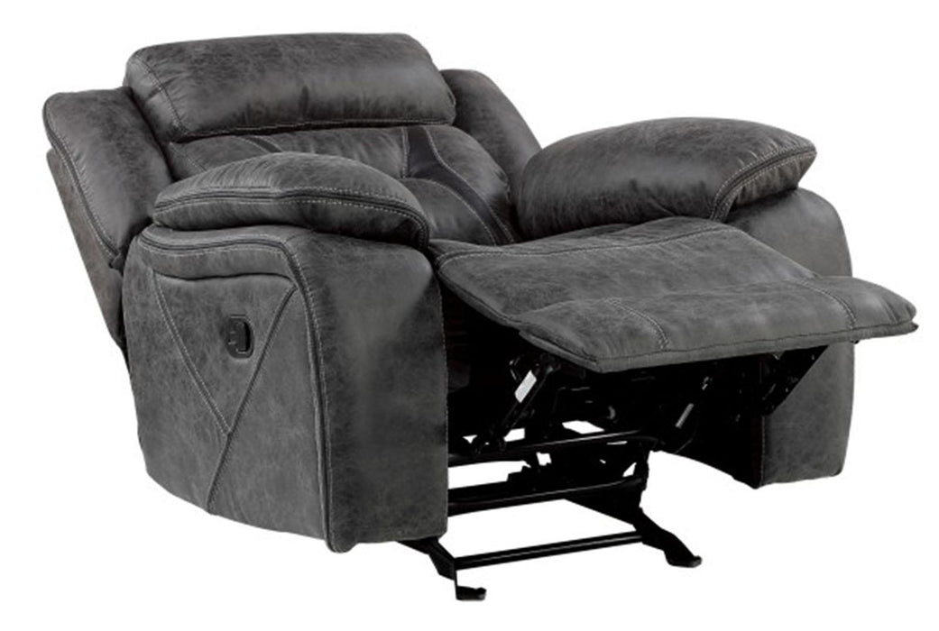 Madrona Hill Glider Reclining Chair in Gray 9989GY-1 - VIP FURNITURE (NJ)