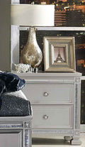 Bevelle 2 Drawer Nightstand in Silver 1958-4