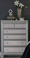 Bevelle 5 Drawer Chest in Silver 1958-9