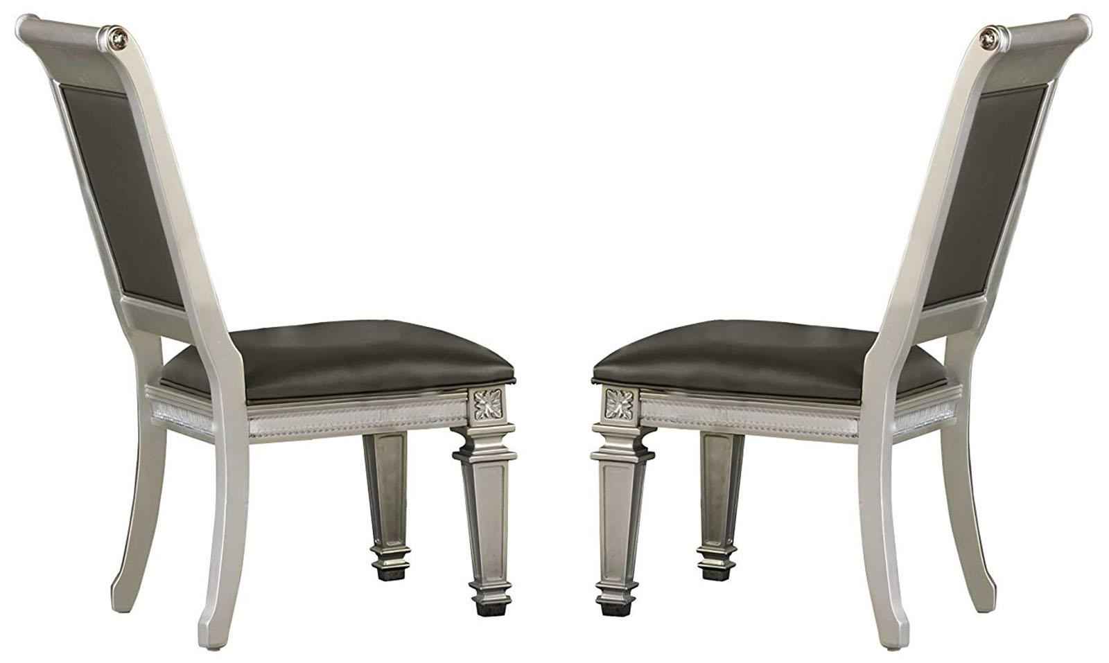 Bevelle Side Chair in Silver (Set of 2) 1958S