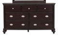 Marston 7 Drawer Dresser in Dark Cherry 2615DC-5