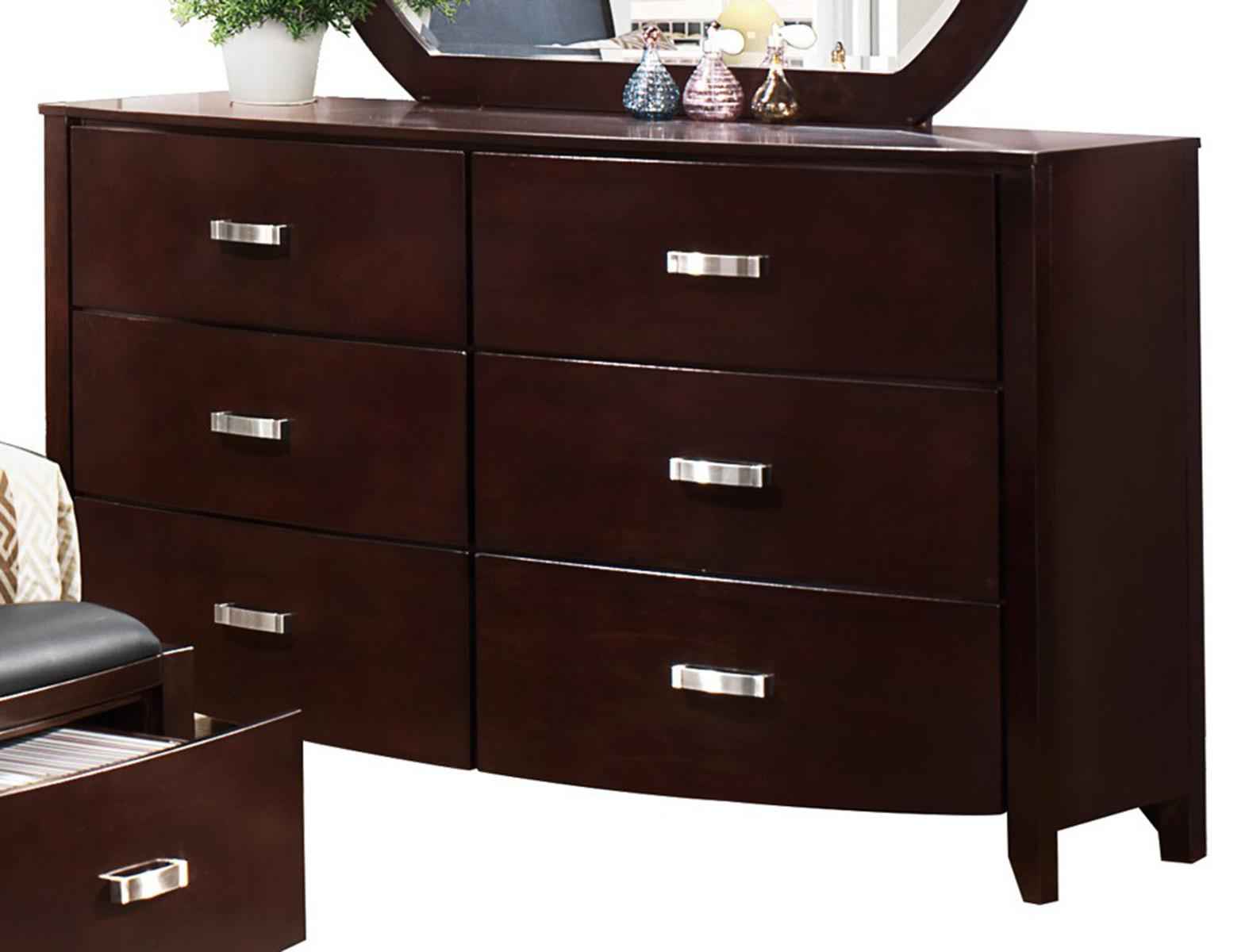 Lyric 6 Drawer Dresser in Dark Espresso 1737NC-5