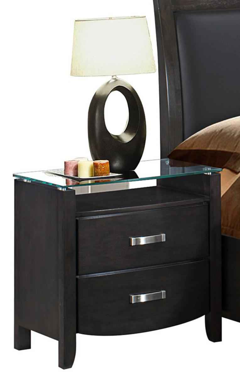 Lyric 2 Drawer Nightstand in Brownish Gray 1737NGY-4