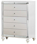 Alonza 5 Drawer Chest in White 1845-9