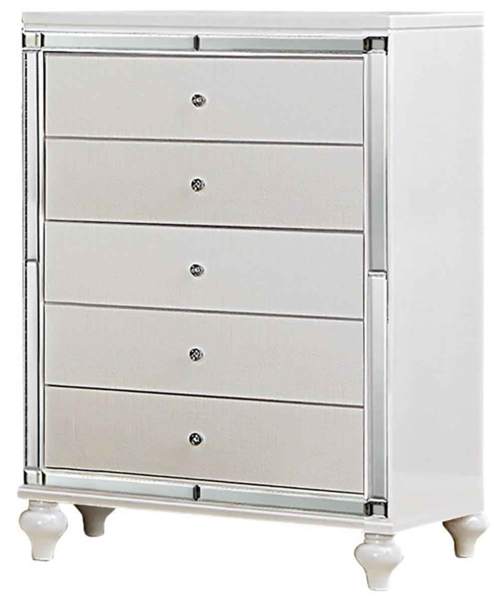 Alonza 5 Drawer Chest in White 1845-9