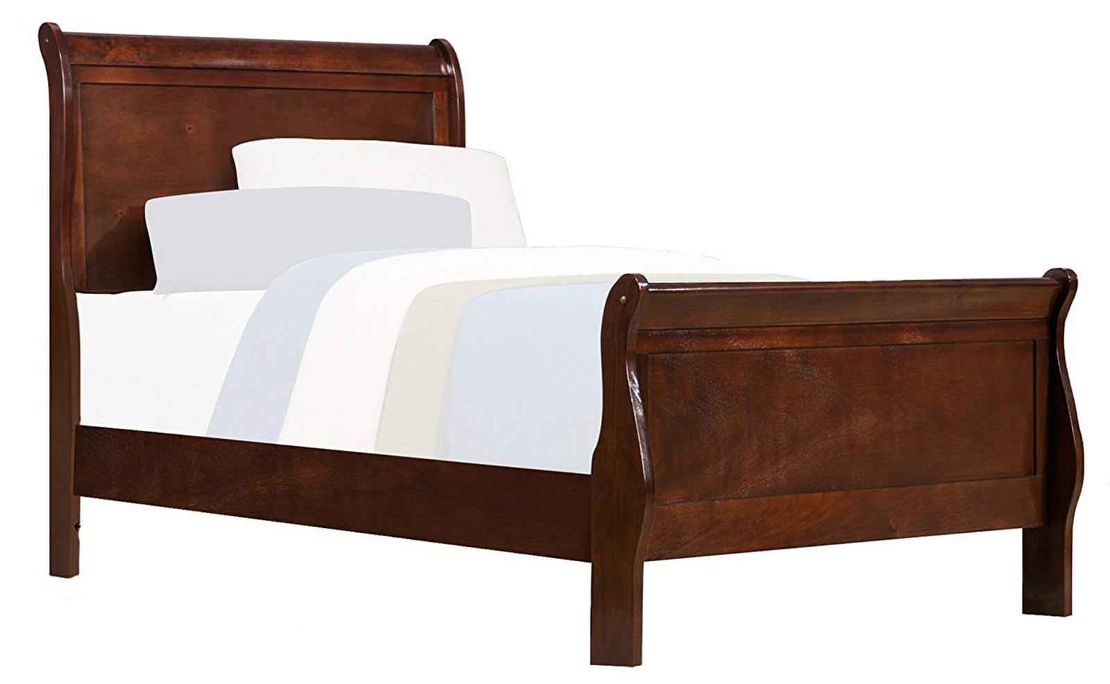 Mayville Twin Sleigh in Brown Cherry 2147T-1