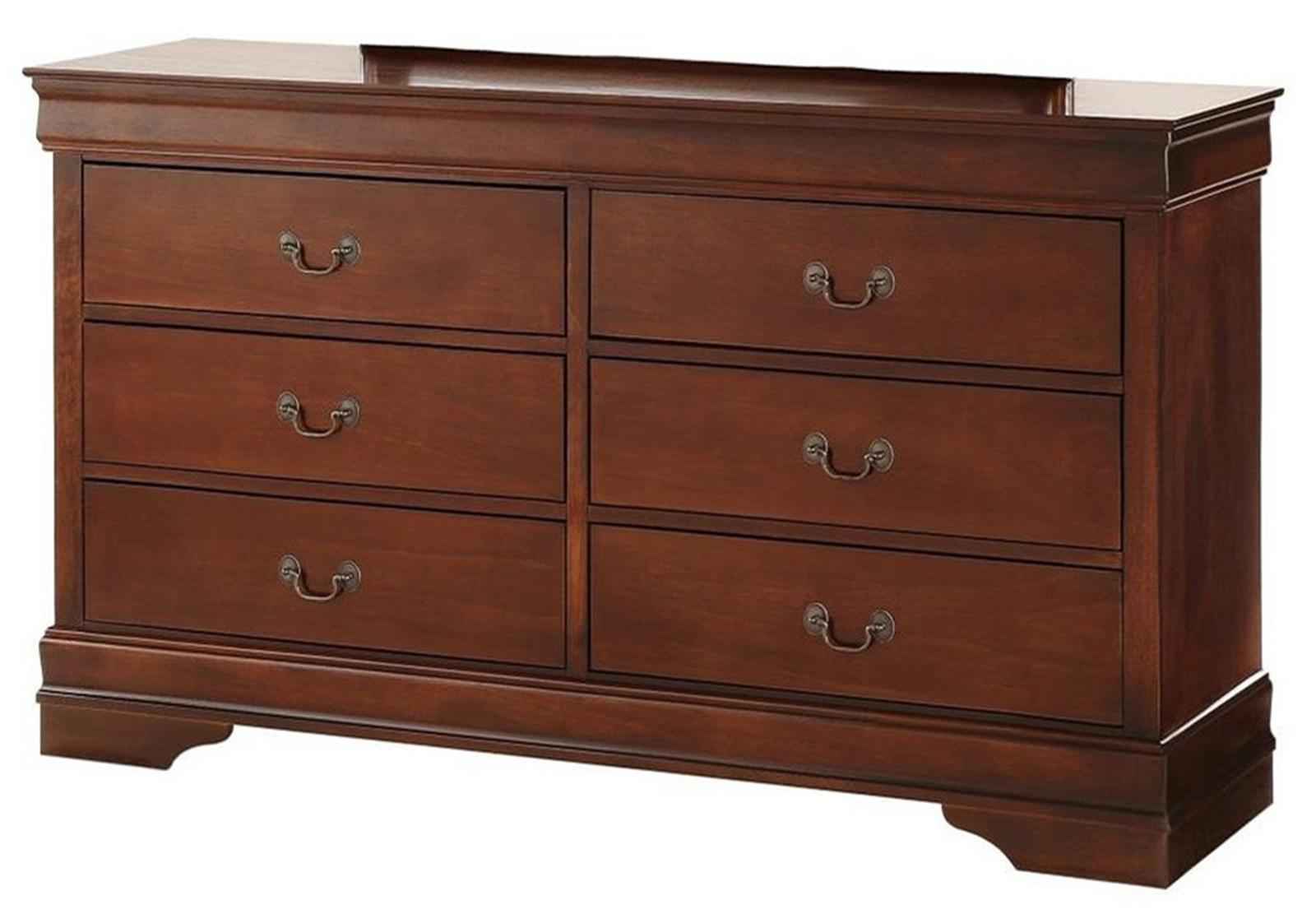 Mayville 6 Drawer Dresser in Brown Cherry 2147-5
