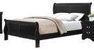 Mayville Queen Sleigh Bed in Black 2147BK-1 image