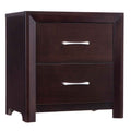 Edina 2 Drawer Nightstand in Espresso-Hinted Cherry 2145-4