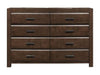Erwan 8 Drawer Dresser in Dark Walnut 1961-5 image