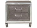 Tamsin Nightstand in Silver Grey Metallic 1616-4