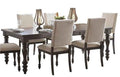 Begonia Dining Table in Gray 1718GY-90