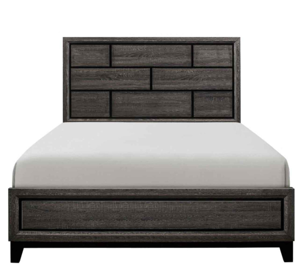 Davi King Panel Bed in Gray 1645K-1EK*