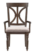 Cardano Arm Chair in Charcoal (Set of 2)