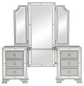 Avondale Vanity Dresser with Mirror in Silver 1646-15